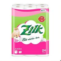 ราคา ซิลค์ จัมโบ้กระดาษชำระ Zilk Jumbo Toilet Paper 24Pcs. (46559461014)