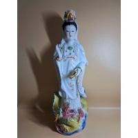 ราคา พระแม่กวนอิมประทับยืนมังกร สูง 18.5 นิ้ว งานเซรามิก งานเก่า (22963655961)