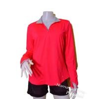 ราคา แบรนด์Danskinเสื้อออกกำลังกายสีส้มสะท้อนแสงอกวัดจริง37" (9701999759)