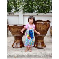 ราคา ส่งฟรีอ่างเลี้ยงปลา อ่างบัวมังกร เคลือบใหญ่ (ปาก 24 นิ้วรวมขอบ) (18294231496)