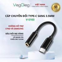 ราคา VEGGIEG Type-C ถึง 3.5 มม. สายเคเบิลอะแดปเตอร์ | ไม่เข้ากันได้กับ Samsung I.Pad| V-S103 18 เดือน (57860627580)