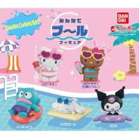 ราคา (ซื้อผ่านโค้ด video ลด 30%) กาชาปอง คิตตี้ คุโรมิ ชินนาม่อน ฮังเกียวดง Sanrio Everyone Pool Figure (28955946355)