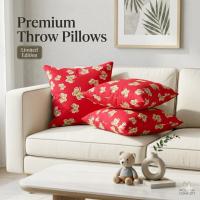 ราคา ปลอกหมอนอิง ปลอกหมอน 45x45 cm. ผ้าไหมอิตาลี (Premium Throw Pillow Cover) (53508821462)