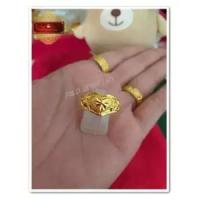ราคา ใหม่!! แหวนลายหัวใจชุบทอง 24K (99.9%) (99.9%) เคลือบแก้ว (3265220837)