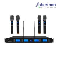 ราคา Sherman ชุดไมโครโฟนไร้สาย UHF รุ่น MIC-441 Plus (13925165431)