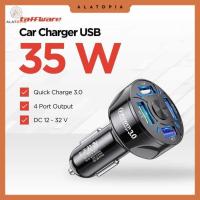 ราคา Taffware Car Charger Fast Charging QC 3.0 4 พอร์ต USB 7A 35W - BK-358 (49659579664)