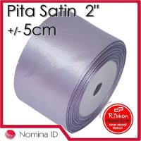 ราคา ค255 ริบบิ้นผ้าซาติน 2 นิ้ว - ริบบิ้นผ้าซาติน 5 ซม. ผ้าเรียบ ริบบิ้นของขวัญ (7580217451)