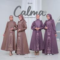 ราคา KEKE CALMA 03 (Vintage Violet & Light Brown) Midi Dress (55060828917)