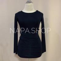 ราคา มือ2เดรสรัดรูปแขนยาว โชว์หลังแซ่บๆเนื้อผ้าเรย่อน (20888814593)