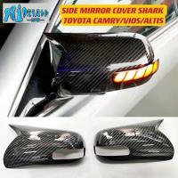 ราคา Toyota CAMRY 06-12 / VIOS 08-12 / ALTIS 08-13 ฝาครอบกระจกมองข้างคาร์บอน SHARK (26068237279)