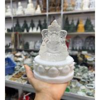 ราคา แกะสลักพระพิฆเนศหินจุยเจีย หน้าตัก2นิ้ว พร้อมฐาน หินขาวพม่า ความสูง5นิ้ว (28924689018)