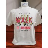 ราคา เสื้อยืดมือสอง เสื้อยืดวินเทจ งานเก่าตะเข็บเดี่ยว ผ้าบางนิ่ม 1989 (24821423809)