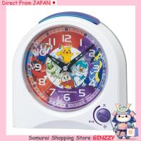 ราคา นาฬิกาปลุก Seiko นาฬิกาตั้งโต๊ะ ตัวละครโปเกมอน สีขาว Japan Household Items (52052342217)