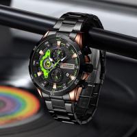 ราคา Curren/Curren 8402 นาฬิกาผู้ชายปฏิทินนาฬิกาหกมือสายเหล็กนาฬิกาควอทซ์ธุรกิจนาฬิกาผู้ชาย (49710258875)