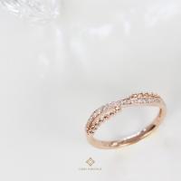 ราคา Gems Heritage แหวนแถวเพชรแท้ดีไซน์แบบไขว้ตัวเรือนและเพชรทรงกลมในเรือนพิงค์โกลด์ (rpg505)/ไวท์โกล์ด(rwg505)​ (18526374188)