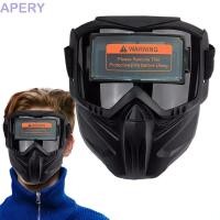 ราคา APERY หน้ากากช่างเชื่อม, ป้องกันใบหน้าที่ถอดออกได้ Auto Darkening เชื่อมหมวกนิรภัย, ฉนวนกันความร้อนขนาดใหญ่ดู Antiglare ติดหัวเชื่อม Face Shield Eye Safety (44031305446)