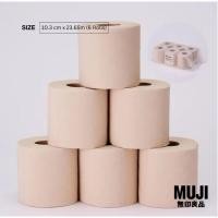ราคา [MUJI] กระดาษทิชชู่ม้วนเยื่อไผ่ แพ็ค 6 ม้วน (28175597429)