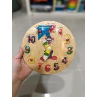 ราคา wonder puzzle จิ๊กซอว์ไม้นาฬิกาสอนเวลาและตัวเลข (16895453545)