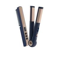 ราคา LESASHA - Electric Hair Brush and Hair Curling Straightener Set Cordless 2 Pcs. 12LS00160 Navy () (45550951996)