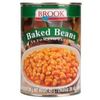 ราคา Brook Baked Beans in Tomato Sauce ถั่วขาวในซอสมะเขือเทศ 425 g. (07-0215) (18990080129)