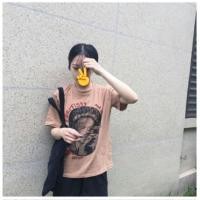 ราคา (หมดไว)เสื้อยืดเกาหลีสกรีนลายเท่ๆ (230411023)