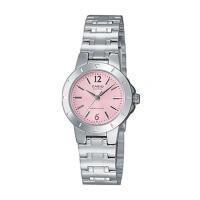 ราคา Casio Standard นาฬิกาข้อมือผู้หญิง สายสแตนเลส รุ่น LTP-1177A,LTP-1177A,LTP-1177A-4A1 - สีเงิน - ชมพูอ่อน (2359897847)