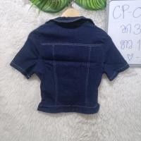 ราคา เสื้อครอปยีนส์มือสอง อก 32 นิ้ว สภาพสวยงามใหม่มาก (CP05) (22990505329)