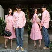 ราคา ️Vsm Couple #4078 ชุดคู่รัก สีชมพู ชุดถ่ายพรีเวดดิ้ง (3563044770)