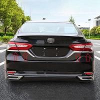 ราคา #352K Chrome ไฟท้ายด้านหลังคิ้วฝาครอบ Trim Strip สําหรับ Toyota Camry L LE XLE 2017 2018 2019 2020 2021 (สีเงิน) (40230339461)