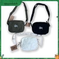 ราคา STUSSY CANVAS POUCH Classic ปักโลโก้ Small Bag Cross Body Sling Shoulder Bag (55760278741)