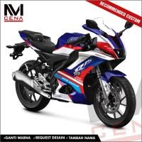 ราคา สติ๊กเกอร์รูปลอก Yamaha R15 V4 New Full Body Custom Decal R15 V4 สีน้ําเงิน Motif (47809044393)