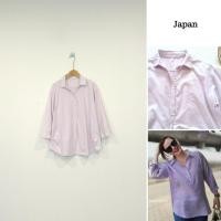 ราคา เสื้อสีม่วงพาสเทลผ้าฝ้ายผสมลินิน (51161301268)