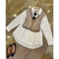 ราคา KATUN Natalie หนึ่งชุดเสื้อกั๊กลายสก๊อตปุ่ม Houndstooth ถัก Top Toyobo กางเกงสตรีชุดเกาหลีวัยรุ่นอินเทรนด์ M - XL สบาย Culottes Hoodie ผ้าลินินด้านบน Fit หมวกสูงผ้าฝ้าย Blazer (44956205523)