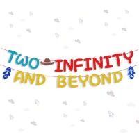 ราคา แบนเนอร์การ์ตูนเรื่อง Glitter Two Infinity and Beyond แบนเนอร์ตกแต่งปาร์ตี้วันเกิดปีที่ 2 อุปกรณ์แบนเนอร์ปาร์ตี้วันเกิดปีที่ 2 พวงมาลัยวันเกิดปีที่ 2 (57160987832)