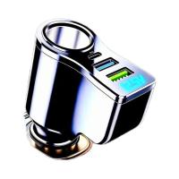 ราคา 240W super fast car charger multifunctional cigarette lighter USB ports quick charge phone adapter (45509720619)