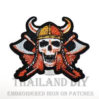 ราคา ☠ ตัวรีดติดเสื้อ งานปัก ลาย ชาวไวกิง หัวกะโหลก นักรบ ขวาน Vikings Skull Patch WOP DIY ตัวรีด กระเป๋า อาร์มติดเสื้อ แนวๆ (14323128823)