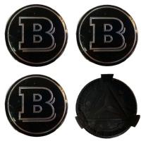 ราคา ฝาครอบดุมล้อ BRABUS บาบัสสีดำ 75mm. ล้อเบนซ์ BENZs ฝาครอบดุมล้อ จัดส่งไว (10399945932)