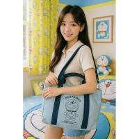 ราคา Doraemon กระเป๋าสะพาย/กระเป๋าหิ้วลายโดเรม่อน ลิขสิทธิ์แท้ใบใหญ่ (40856679347)