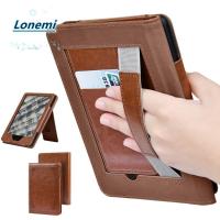 ราคา LONEMI Stand , 6/6.8/7 นิ้วพร้อมสายคล้องมือ e-Reader Cover, สวมใส่สีน้ําตาล Auto Wake/Sleep Folio Funda สําหรับ Kindle Paperwhite 2024 2021 2022 11/12th Gen Colorsoft (55809594887)