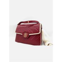ราคา Tory Burch Robinson Patent Leather Quilted Shoulder Bag (26381958823)