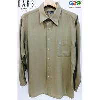 ราคา DAKS LONDON แท้ เสื้อเชิ๊ตแขนยาวสภาพสวย (678357282)