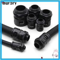 ราคา ข้อต่อท่อลูกฟูก AURORY, ขั้วต่อหลอดพลาสติกสีดําหลายขนาด, สายพลาสติก AD15.8 Gland PP ท่อลูกฟูก (47057083340)