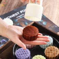 ราคา PEWANY แม่พิมพ์ขนมไหว้พระจันทร์ Oriental สไตล์จีนมือกด Pastry Kitchen เทศกาลกลางฤดูใบไม้ร่วงเครื่องตัดแสตมป์คุกกี้ (55461239094)