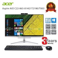 ราคา Acer Aspire All in one C22-865-814G1T21Mi/T003 (DQ.BBRST.003) i3-8130U/4GB/1TB/21.5/Win10 (Silver) (1683367837)