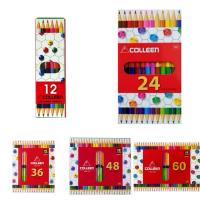 ราคา สีไม้ COLLEEN 2หัว (ด้ามเหลี่ยม) 12/24/36/48/60สี (22261760285)