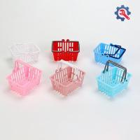 ราคา [GEX] 10 ชิ้น Mini ตะกร้าช้อปปิ้งแกล้งทําเป็นเล่นของเล่นจําลองตะกร้าช้อปปิ้งพลาสติก Miniature Decor อุปกรณ์ตุ๊กตา [TH] (54159617308)