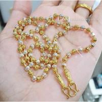 ราคา NL213 สร้อยคอ 2กษัตริย์ ลายบอลเหลี่ยมตัดลาย เกรดพรีเมี่ยม เม็ด3มิล น้ำหนัก1บาท ตะขออ่อนดัดง่ายมีตราปั้ม มีใบรับประกัน (27136731976)