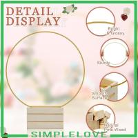ราคา [Simple] โลหะดอกไม้ Hoop ขาตั้ง Art Centerpiece รอบ 12 นิ้วทองพวงหรีดแหวนสําหรับอาบน้ําเด็ก Baptism วันเกิดวันหยุดตกแต่งตาราง (53060471338)