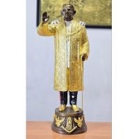 ราคา พระบรมรูปในหลวงรัชกาลที่9 ทรงโบกพระหัตถ์ (ทรงยินดี) สูง21นิ้ว เพ้นท์สี ลงรักปิดทอง (27438861850)