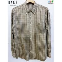 ราคา DAKS LONDON แท้ เสื้อเชิ๊ตแขนยาวลาย SIGNATURE (680204508)